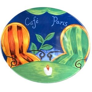 Vintage Sango Café Paris 4914 Plates Set of 2 1994 Dishwasher Microwave Safe